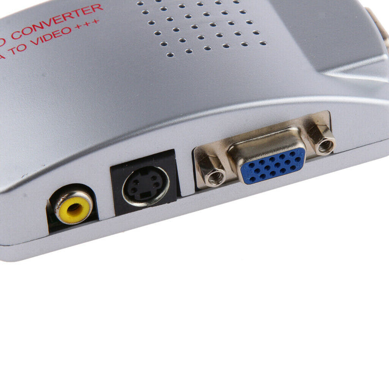Computer PC to TV Converter Box VGA to S-Video Composite Adapter Switch