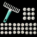 37Pcs Fondant Cake Embosser Tape Cutter Different Gears Decorating Strip Ri