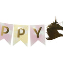 1 Set Cartoon   Happy Birthday Banner   Party Hanging Paper Flags OZ