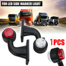 1x 10-30V LED Truck Trailer Lorry Van Side Marker Lamp Indicator Light Red Wh Bj