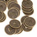 50pcs Wealth and Luck Coins Traditional Chinese Artefact Coin Decoration 2cm