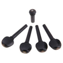 4/4 Violin Set Ebony Tuner Peg Chinrest Clamp Maple Bridge Endpin Tail Gut
