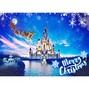 Christmas Castle Diamond Painting 5D DIY Full Round Drill Mosaic Picture