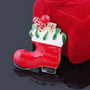 Enamel Gorgeous Rhinestone Crystal Christmas Santa Snowman Pin Xmas Gifts