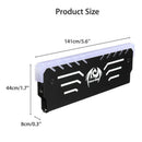 PC Memory RAM Cooler Cooling Vest Heat Sink 256 RGB Light Aluminum Heats Bj
