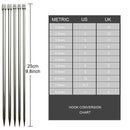 42Pcs Ergonomic Crochet Hooks Set with Storage Poucn Bag Knitting Needles Kits
