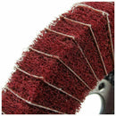4inch 100mm Diameter Grit Nylon Fiber Flap Polishing Grind Wheel Disc Red Q6Z9