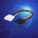 IDE/Molex/IP4/4-pin to SATA Power 15-pin Connector Converter Adapter Cab WIF