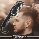 Pro Wide Tooth Hair Comb Antistatic Barber Styling Brush with Curved Hook A