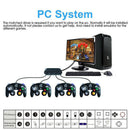 4 Ports Black GameCube Controller Adapter Accessories for Switch/Wii U/PC OZ