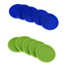 10Pcs 62mm Plastic Air Hockey Pucks Replacement for Game Tables Equipment