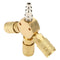 1/4 inch 3-Ways Flat Hex Manifold Brass Air Connector in dustrial Air Hose  C5R8