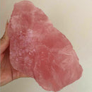 Natural Pink Quartz Crystal Stone Rock Mineral Specimen Healing Collectible CY
