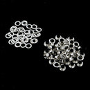 100x Mixed Grommets Eyelets Buckle Rivet With Washers Scrapbooking DIY Craft