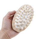 Hand-held wooden body brush massager cellulite reduction relieve tense musclBSE
