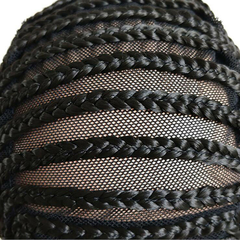 Breathable Braided Crochet Wig Caps for Making Synethic Wigs Black Easier Clip
