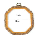 Practical Cross Stitch Machine Bamboo Frame Embroidery Hoop Ring Hand DIY N D6C4