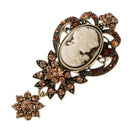 Western Women 's Brooch Pin Fashion Jewelry Multi-Size Rhinestone Accessory