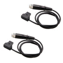 Pack of 2 Male D-Tap B Type Power Tap to 4-Port Female D-Tap Hub Adapter