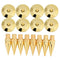 8 Pairs 6 X 36Mm Copper Speaker Spike Isolation Stand + Base Pad Feet Mat S X2T9