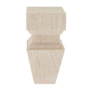 6pcs Solid Wood Sofa Legs Unfinished Furniture Feet for Bench 2"x2"x4"