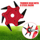 6 Steel Blades 65Mn Universal Lawn Mower Garden Trimmer Head Brush Cutter FT