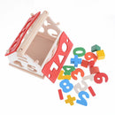 Posting House Shape Sorter Wooden Number Toys Kids Educational Intellectual â„–[