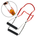 Kitchen Canning Jar Lifter Stainless Steel with Rubber Grip Handle, Anti-Slip