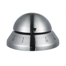 2x Stainless Steel Clock 60 Minute Timer Egg Reminder Mechanical Kitchen