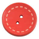 50Pcs Mixed Round 2 Holes Wood Sewing Buttons Scrapbooking 25mm(1") Dia R4O1