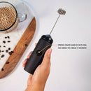 1X(Mini Handheld Milk Frother - Battery Operated Electric Foam Maker | Incl