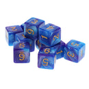 10 D6 Polyhedral Dice For  Table Games Blue