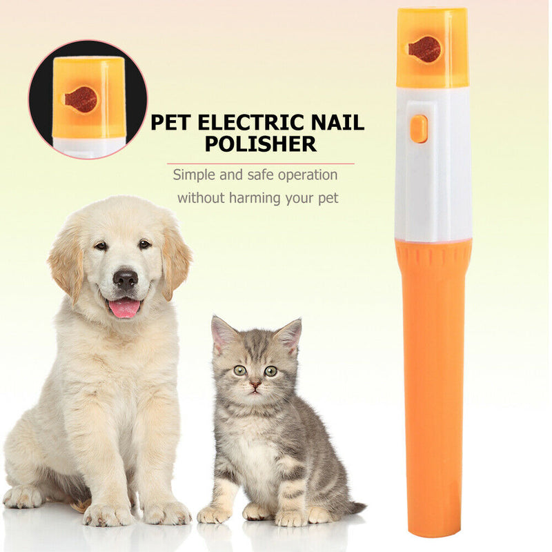 Electric Pet Nail Scissors Grinder Dog Cat Claw Grooming Trimmer Cutters