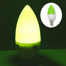 E14 LED color candle tip bulb, color candle light, green M3C2