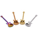 4PCS Guitar Shaped Stainless Steel Coffee Spoon Demitasse Spoons For Cake Spoo%!