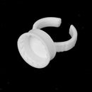 Eyelash Strip Holder Pallet Set & 100 Glue Rings Eye Lash Extensions Cups