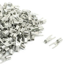 200Pcs SNBS2-4 AWG 16-14 Wire Connector Non Insulated Fork Terminals R3M3