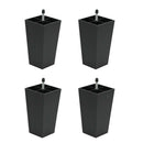 4x Furniture Legs Replacement Natural Wood Legs Sofa Couch Cabinet Cube Feet