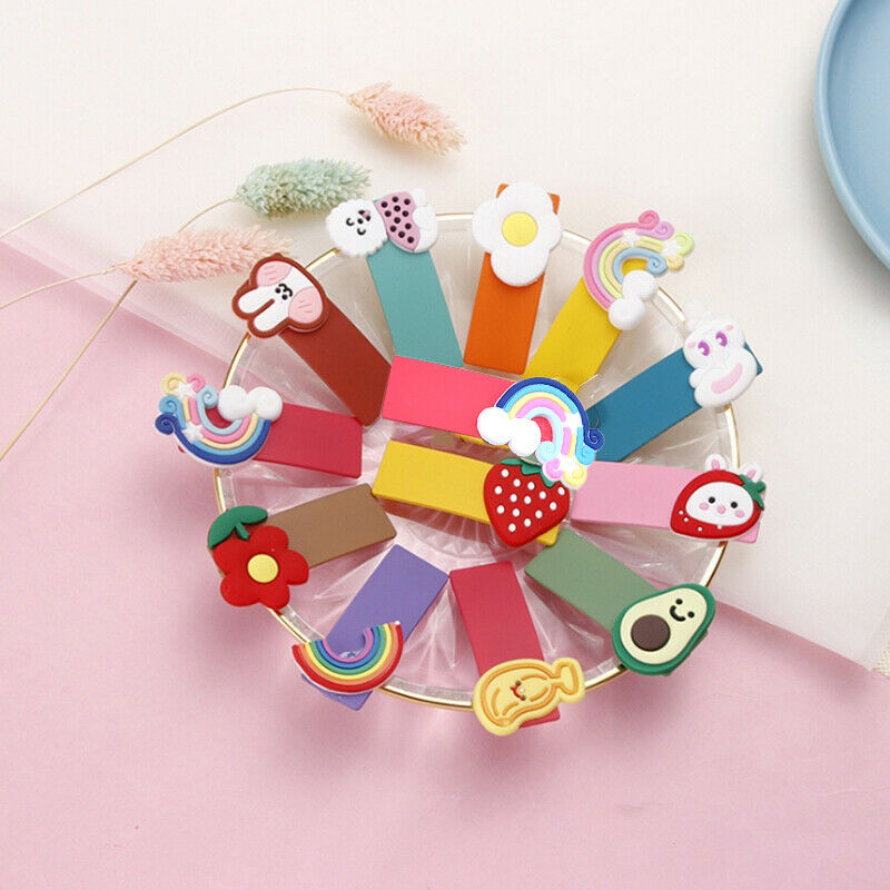 5pcs Women Girls Animal Avocado Hairpins Sweet Headband Hair Clips Fruit  Jf Gw
