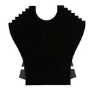 2x Black Velvet Necklace Pendant Jewellery Display Stand Show Case Holder X8H8