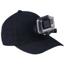 Black Baseball Cap With Camera Holder