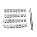 32PCS Metal Stamping Punch Tool Leather Craft Printing PatternsS Ew