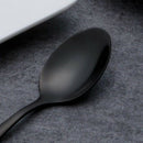Black teaspoons teaspoons, Mini stainless steel cake spoons, scoop for ice