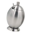 Seasoning Bowl Spice Storage Container Condiment Jars with Spoon Stainless