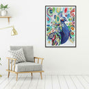 5D DIY Special Shaped Diamond Painting Peafowl Embroidery Mosaic Kit Decor