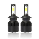 S2 H7 Car LED Headlight Bulbs 12V 6500K 72W 8000LM COB LED Headlamp Fog Lig X9O1