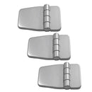 3Pcs Marine Boat Deck Hinge Flush Door Cabin Stamp Strap Hinge 304 Stainless
