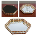 Crystal Mirrored Tray Cosmetic Vanity Jewelry Organizer Wedding Home Decor