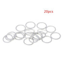 20Pcs Bicycle Chain Wheel Washer 1mm Stainless Steel Spacer Double Change Single