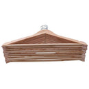 10 Pieces Solid and rotating metal hook Wooden Hangers with Notches Non-sli